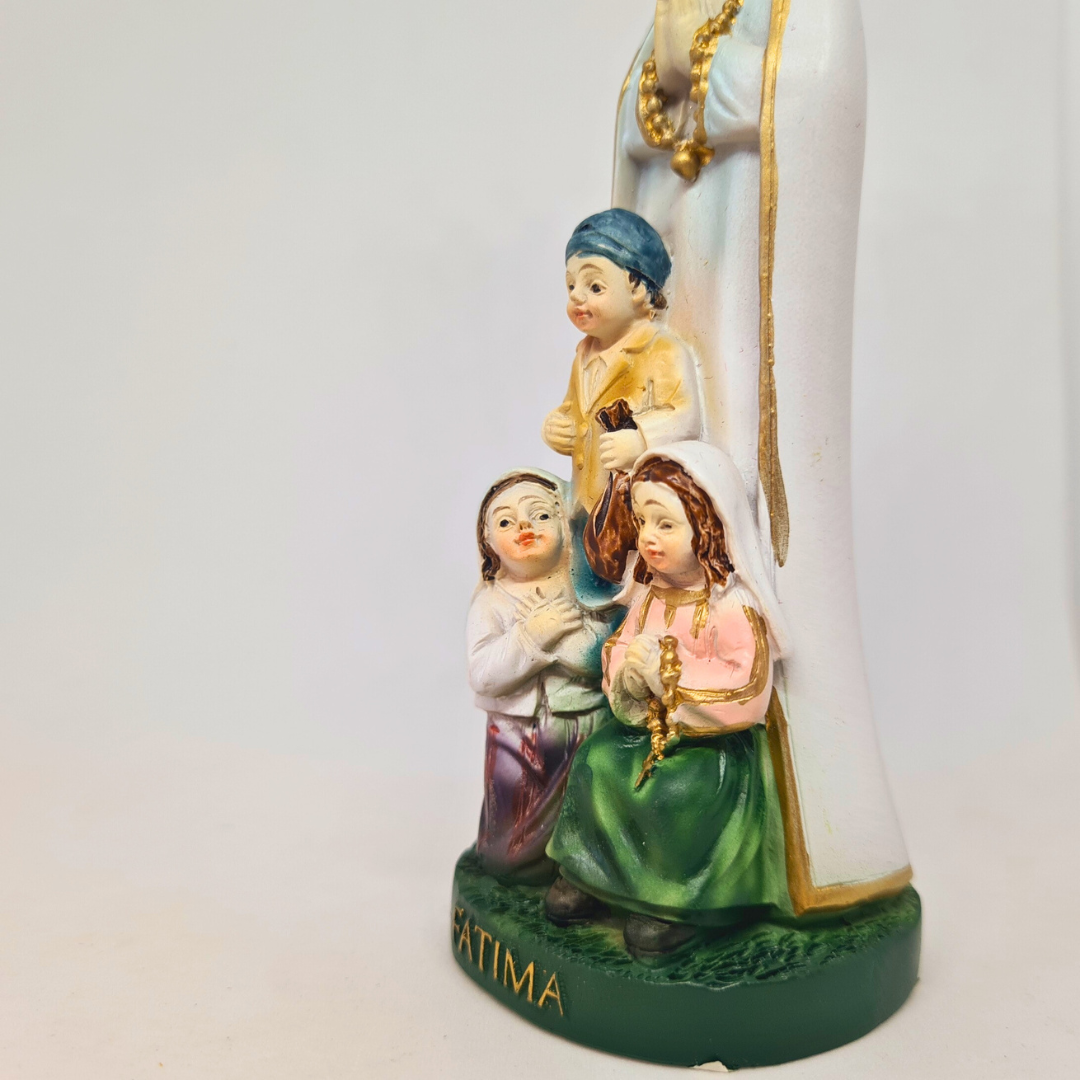 Rustic Our Lady of Fatima Apparitions Statue [5.1'' | 13cm]