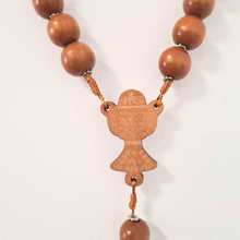 Load image into Gallery viewer, Saint Benedict Wood Wall Rosary
