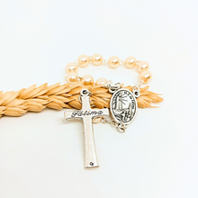 Load image into Gallery viewer, Saint Christopher Pearl Decade Rosary
