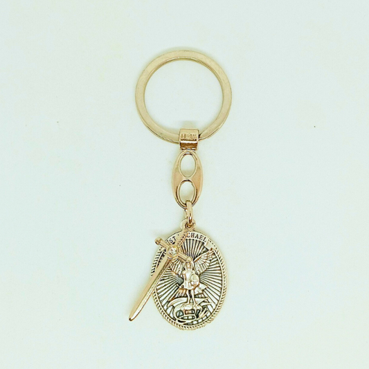 Saint Michael - Metal keychain