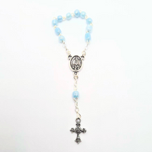 Load image into Gallery viewer, Statue - Light Blue Decade Rosary
