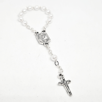 White Bead Decade Rosary