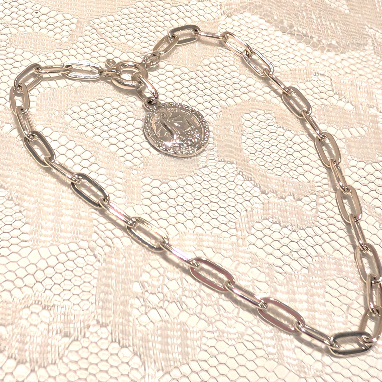 Consecration Bracelet & Fátima medal [Sterling Silver 925]