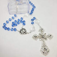 Load image into Gallery viewer, Blue Crystal Rosary - Special Edition
