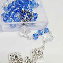 Load image into Gallery viewer, Blue Crystal Rosary - Special Edition
