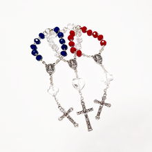 Load image into Gallery viewer, 3 Crystal Decade Rosary Bracelets
