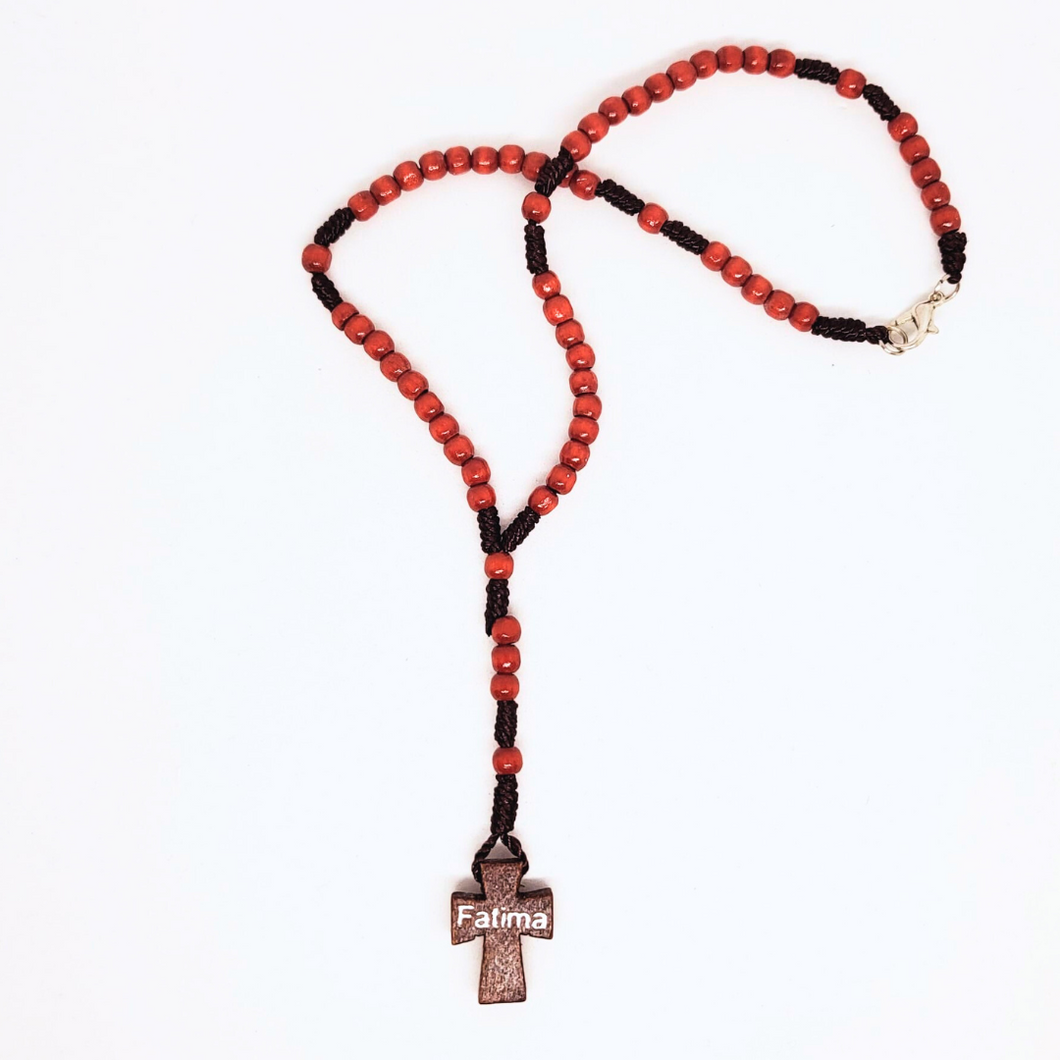 Cord & Wood Fatima Rosary