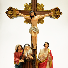 Load image into Gallery viewer, Crucified Christ with Mary, Saint John the Baptist and Mary Magdalene
