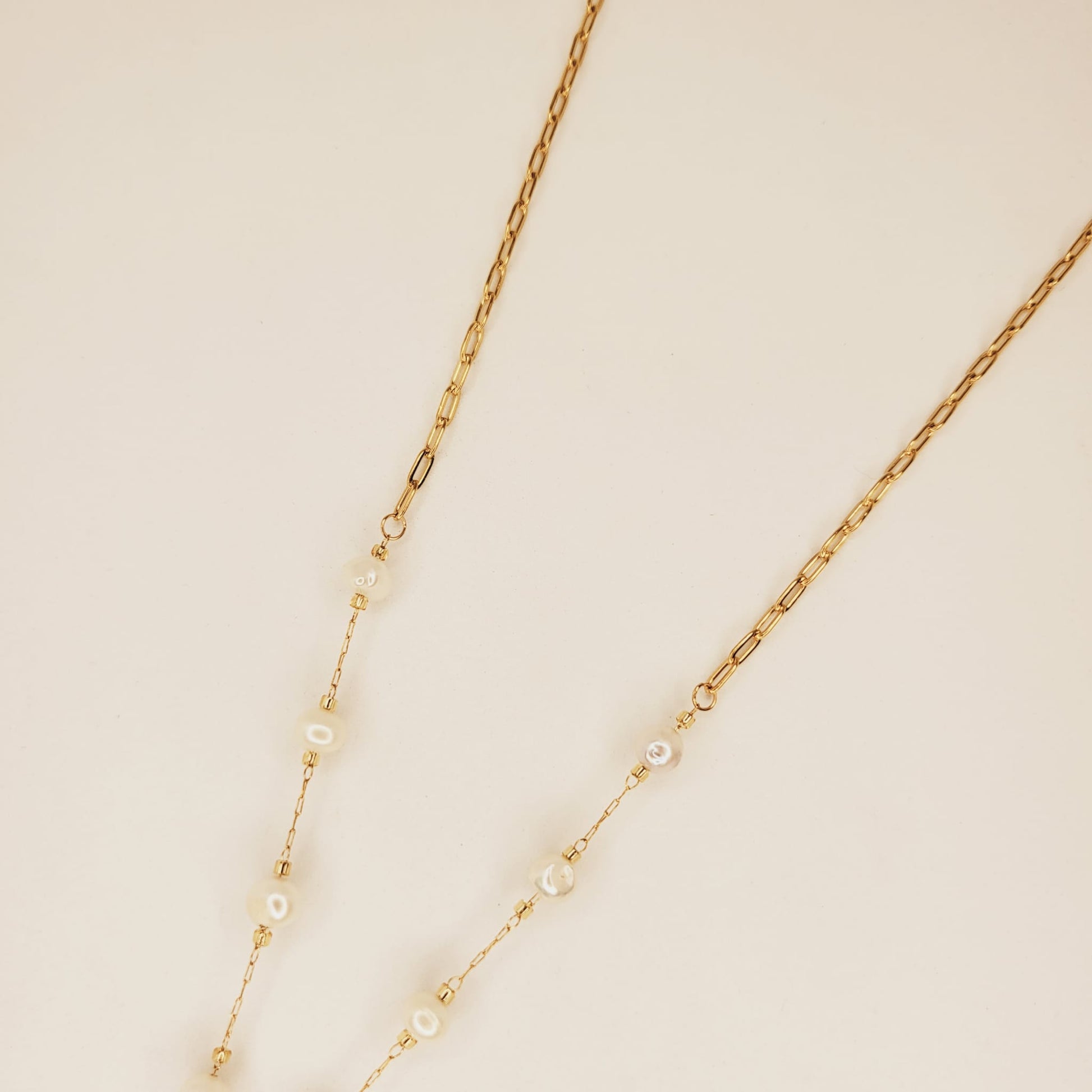Decade Rosary Necklace with Crystals
