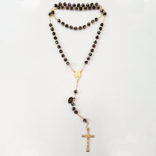 Load image into Gallery viewer, Murano Crystal Rosary - Golden Plated
