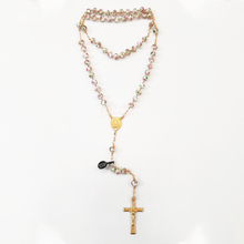 Load image into Gallery viewer, Murano Crystal Rosary - Golden Plated
