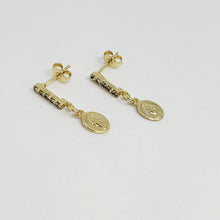 Load image into Gallery viewer, Pendant and Earrings Set - Miraculous Medal [Gold Veneer]
