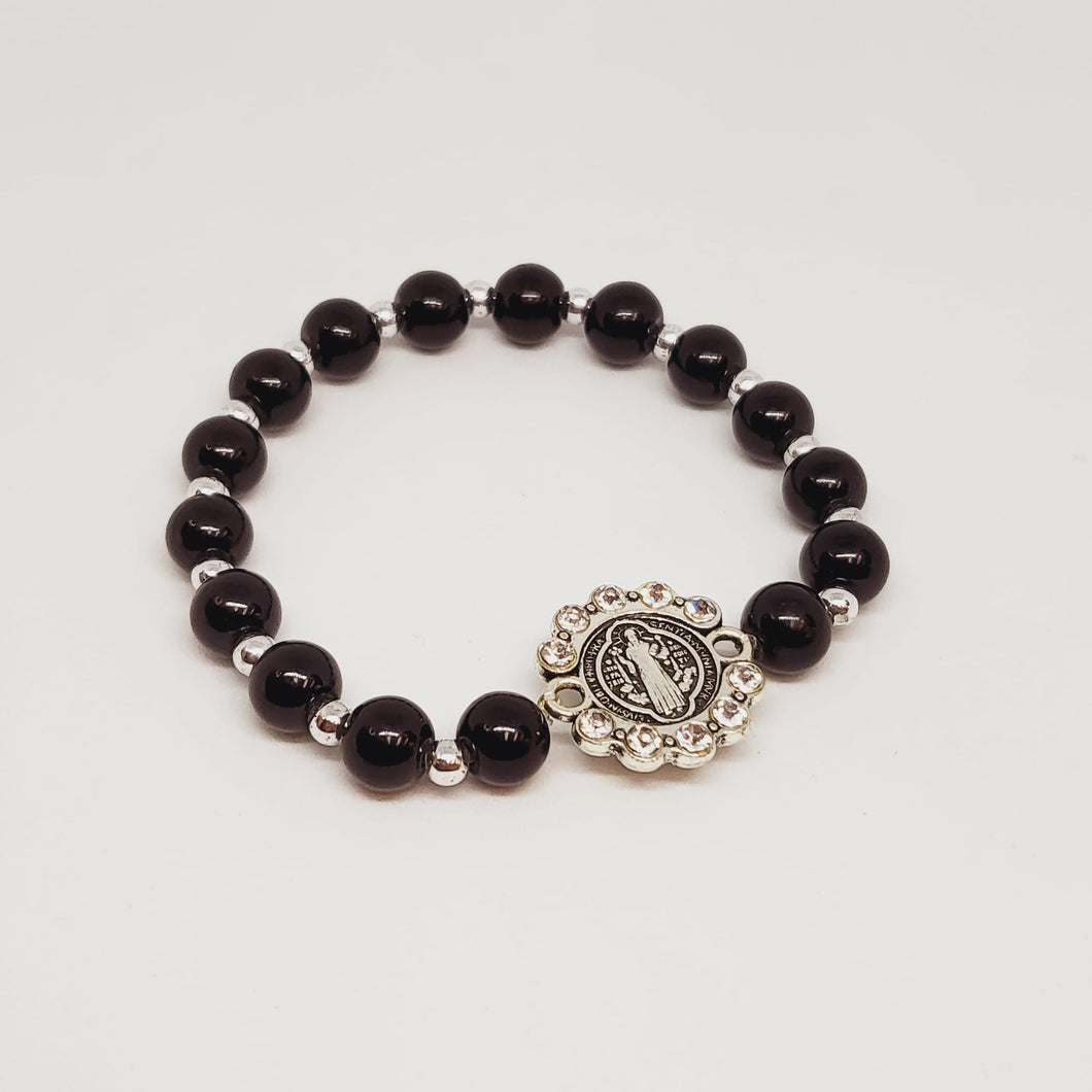 Saint Benedict Metal Bracelet