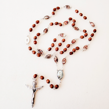 Load image into Gallery viewer, Stations of the Cross Wood Rosary
