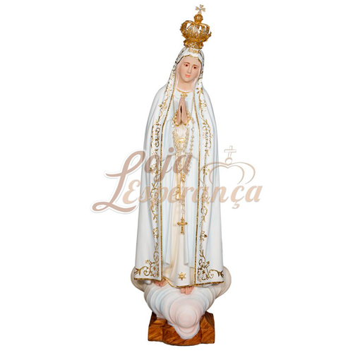 Wood Our Lady of Fátima - 41.34'' | 105cm