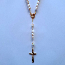 Load image into Gallery viewer, Centennial Cream &amp; Gold Murano Rosary
