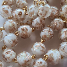 Load image into Gallery viewer, Centennial Cream &amp; Gold Murano Rosary
