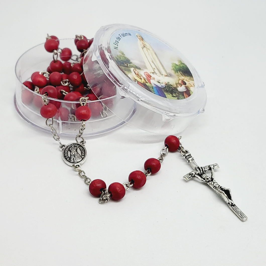 Wood Rose Rosary